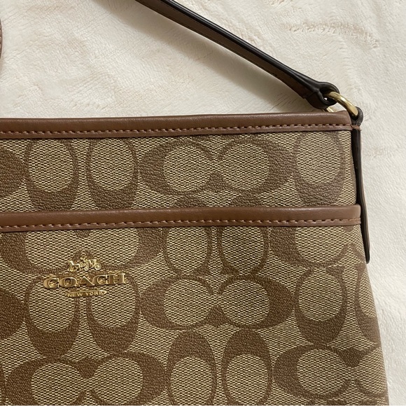 Coach Crossbody File in signature canvas - Picture 2 of 5